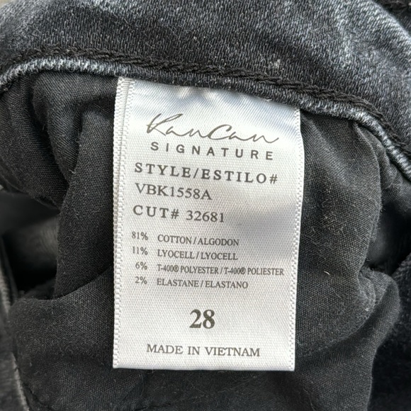 KanCan Signature Distressed Black Denim - Picture 6 of 6